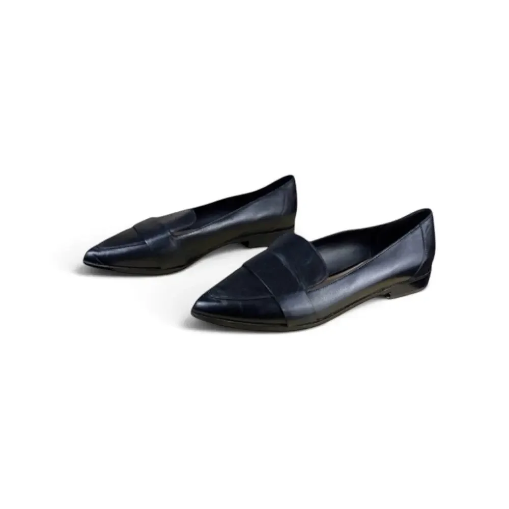 Gibson Latimer Black Leather Pointed Toe Loafers Womens 9.5 Office